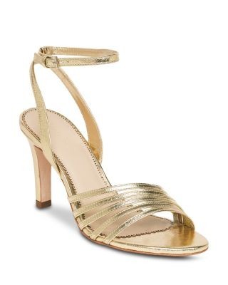 Cinq a Sept Women's Jackie Metallic Leather Strappy Sandals