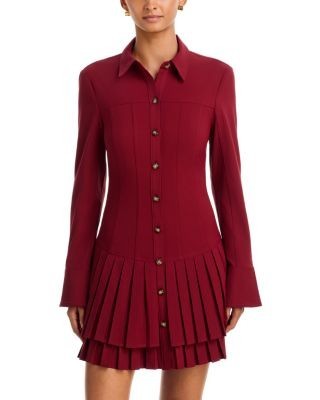 Cinq a Sept Dalissa Pleated Shirt Dress