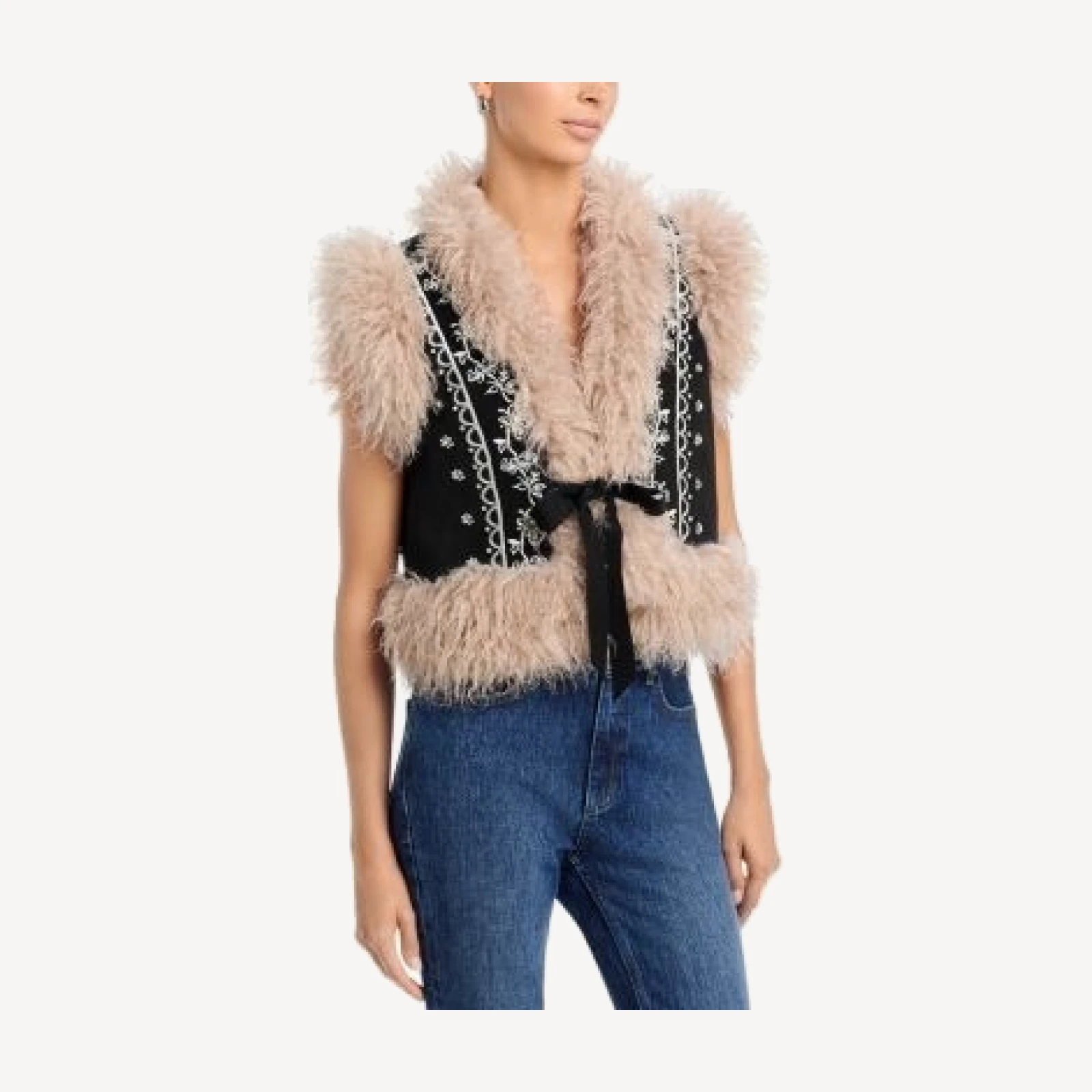 Cinq a Sept Amaranthe Faux Shearling Vest