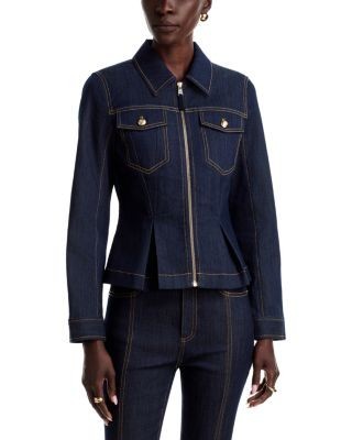 Cinq a Sept Kaiya Cotton Stretch Pleated Jacket
