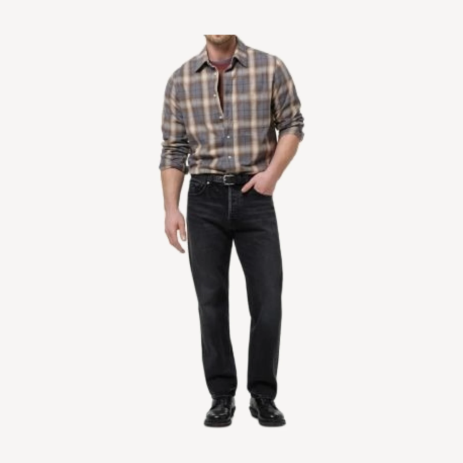 Citizens of Humanity Cairo Cascade Plaid Cotton Shirt