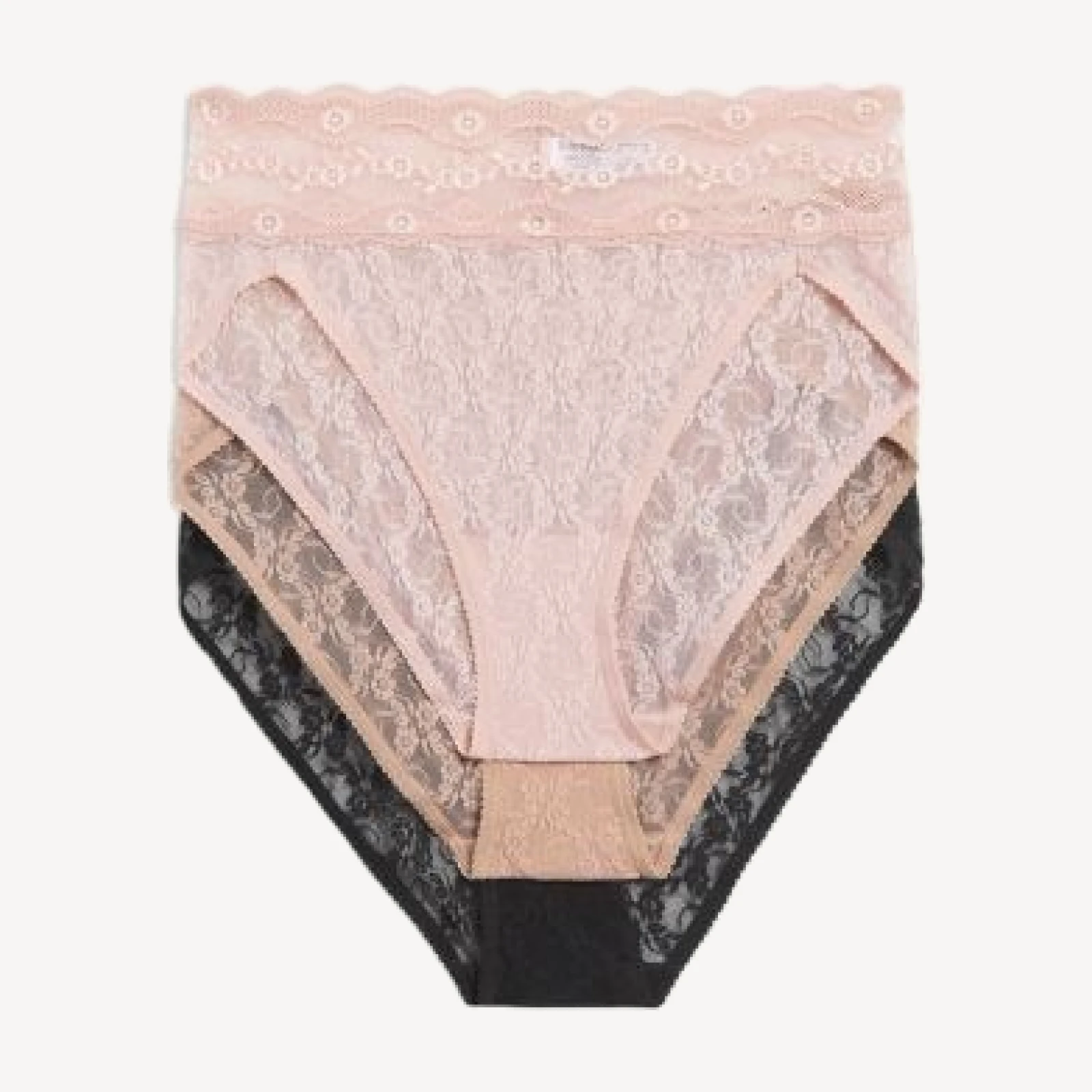 b. tempt'd by Wacoal Lace Kiss High Leg Panties, Pack of 3