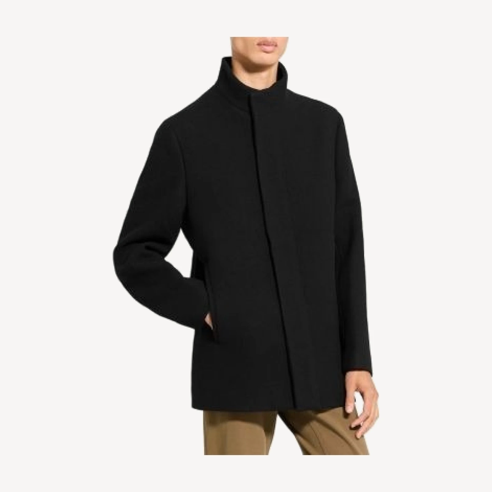 Theory Clarence Wool Melton Coat