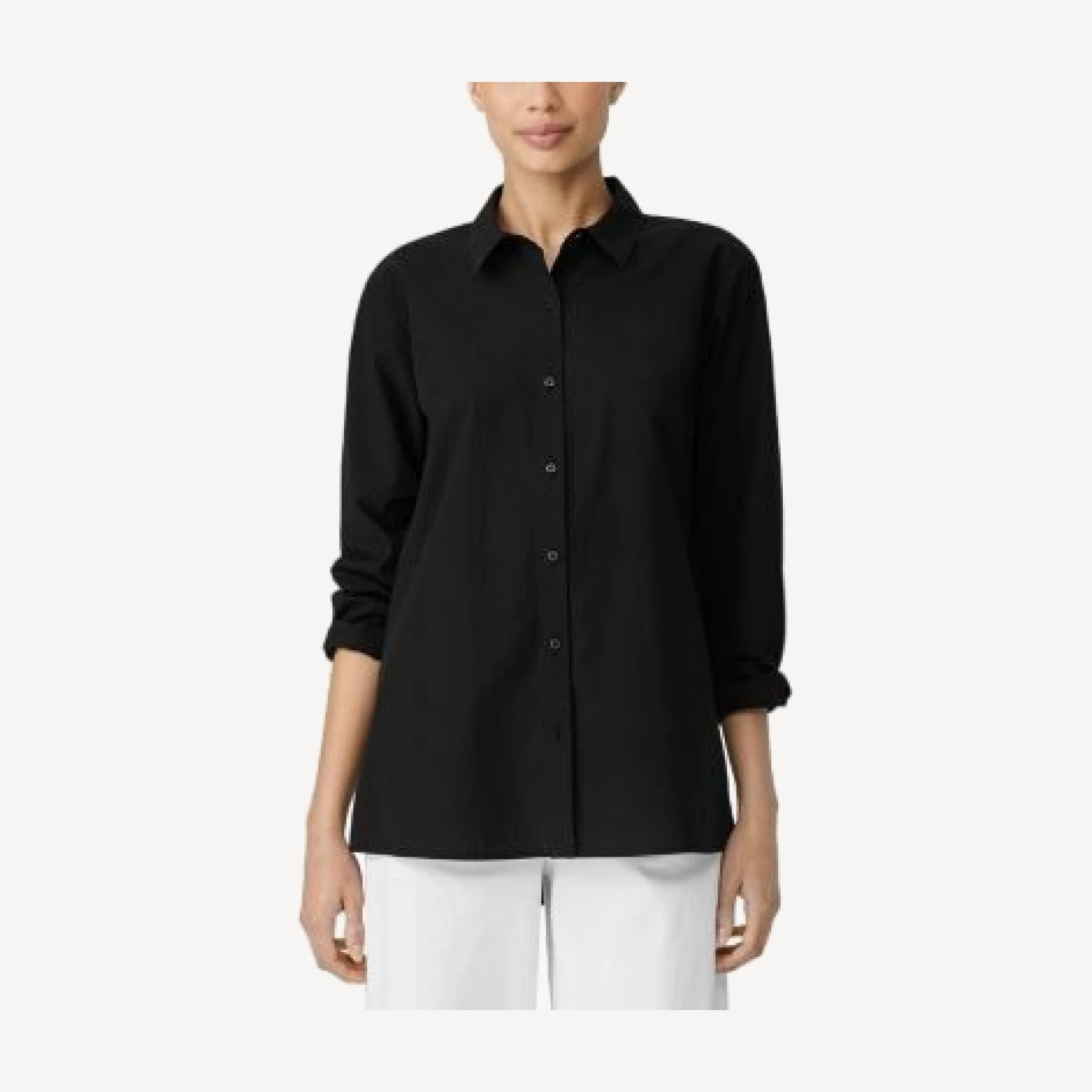 Eileen Fisher Collared Button Front Shirt