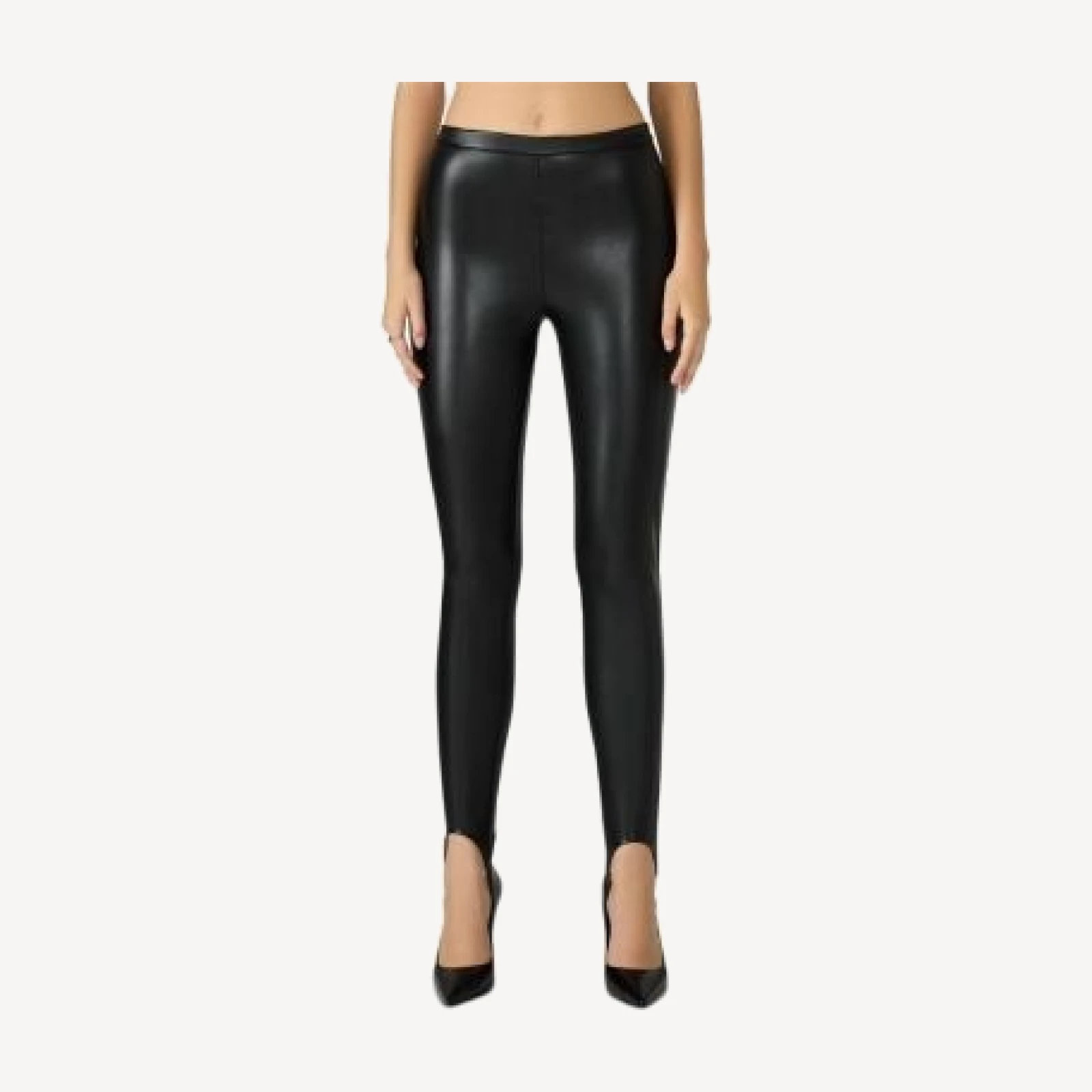 Steve Madden Sandrine Faux Leather Stirrup Pants