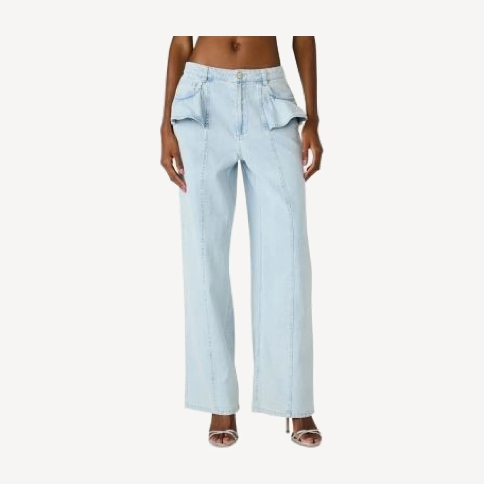 Steve Madden Chlo High Rise Wide Leg Jeans in Sulphur Spring