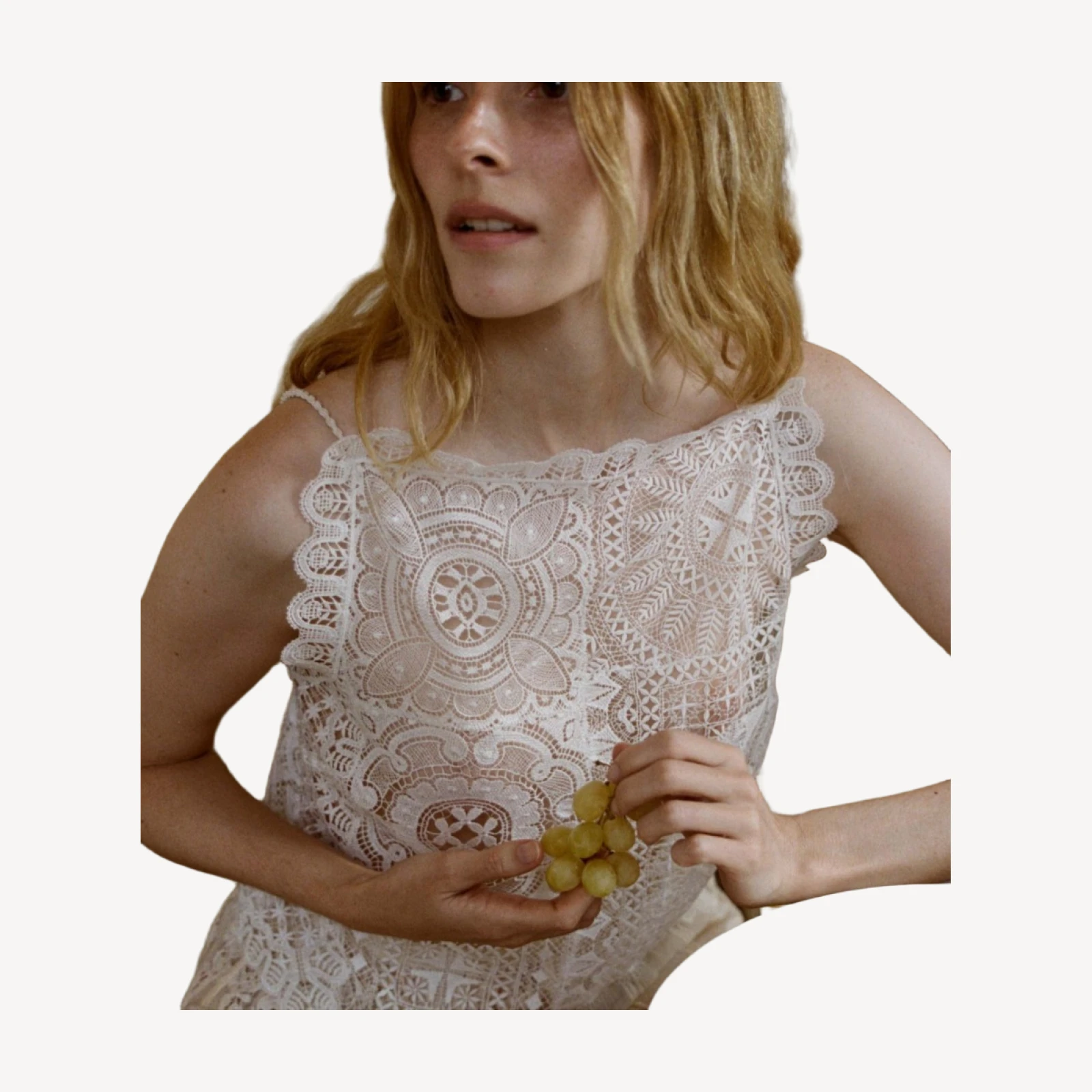 HANDKERCHIEF ANNIVERSARY TOP -- SALT