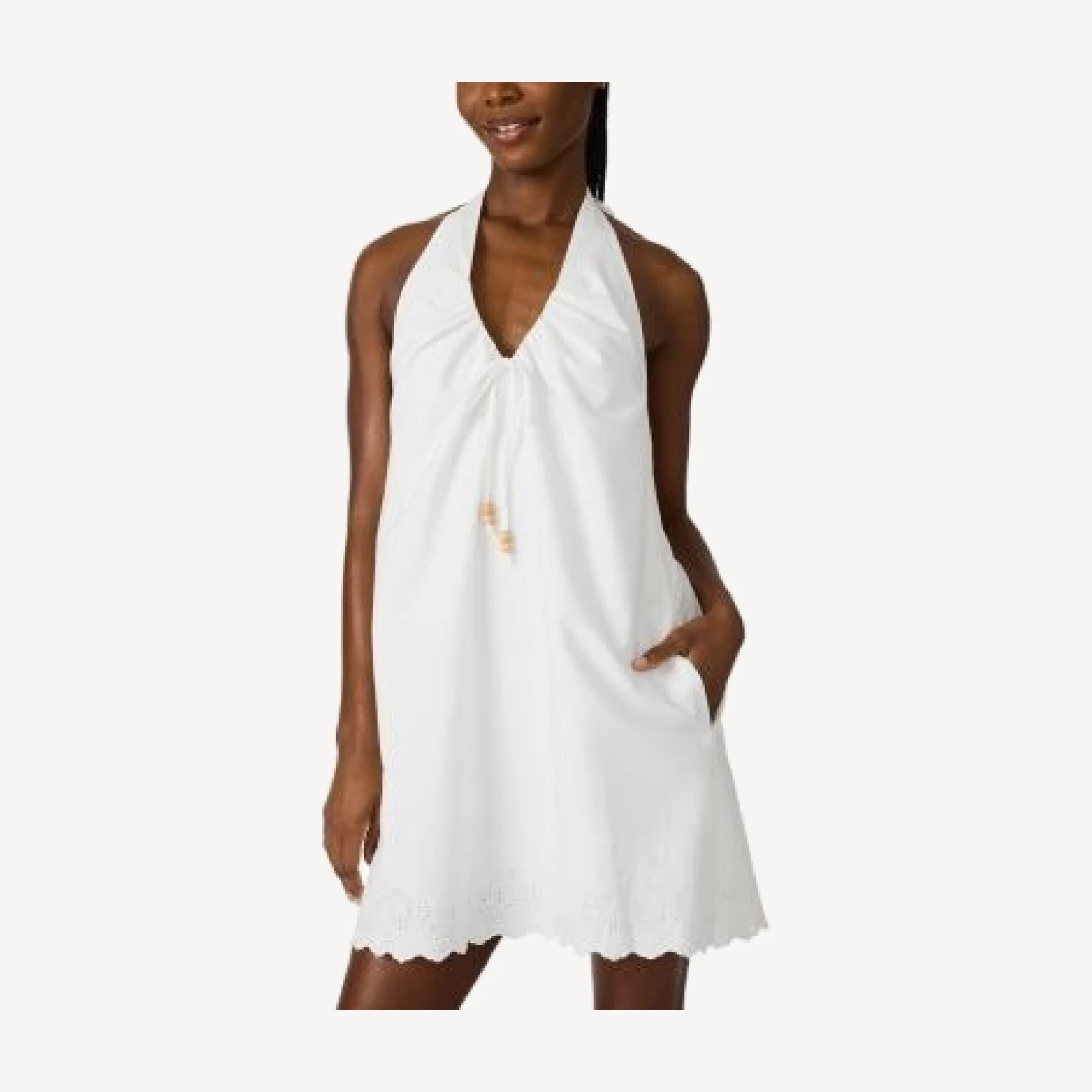 Steve Madden Adana Halter Eyelet Dress