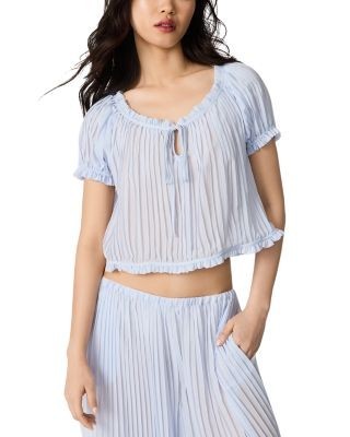 Steve Madden Theodora Pleated Top