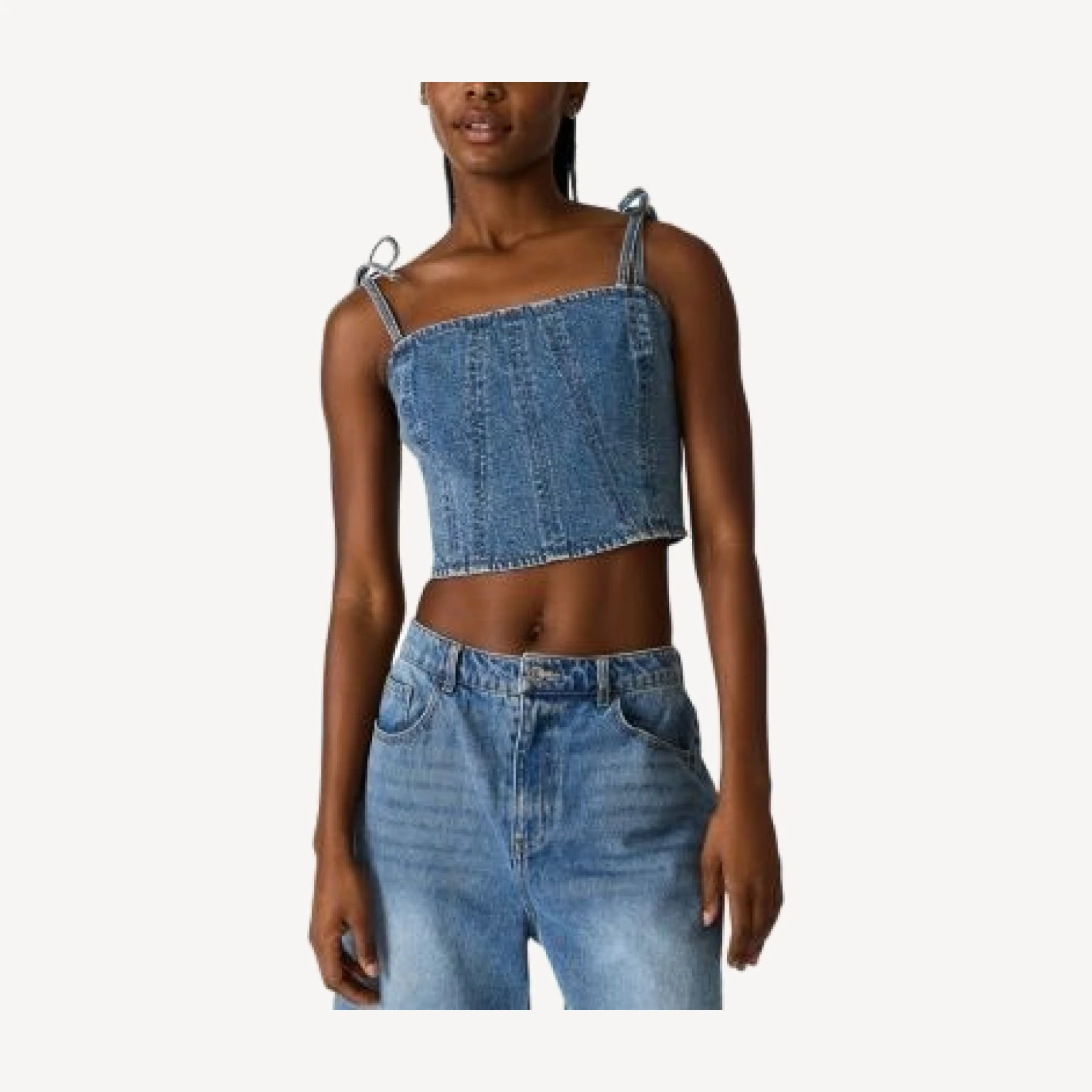 Steve Madden Meaghan Denim Top
