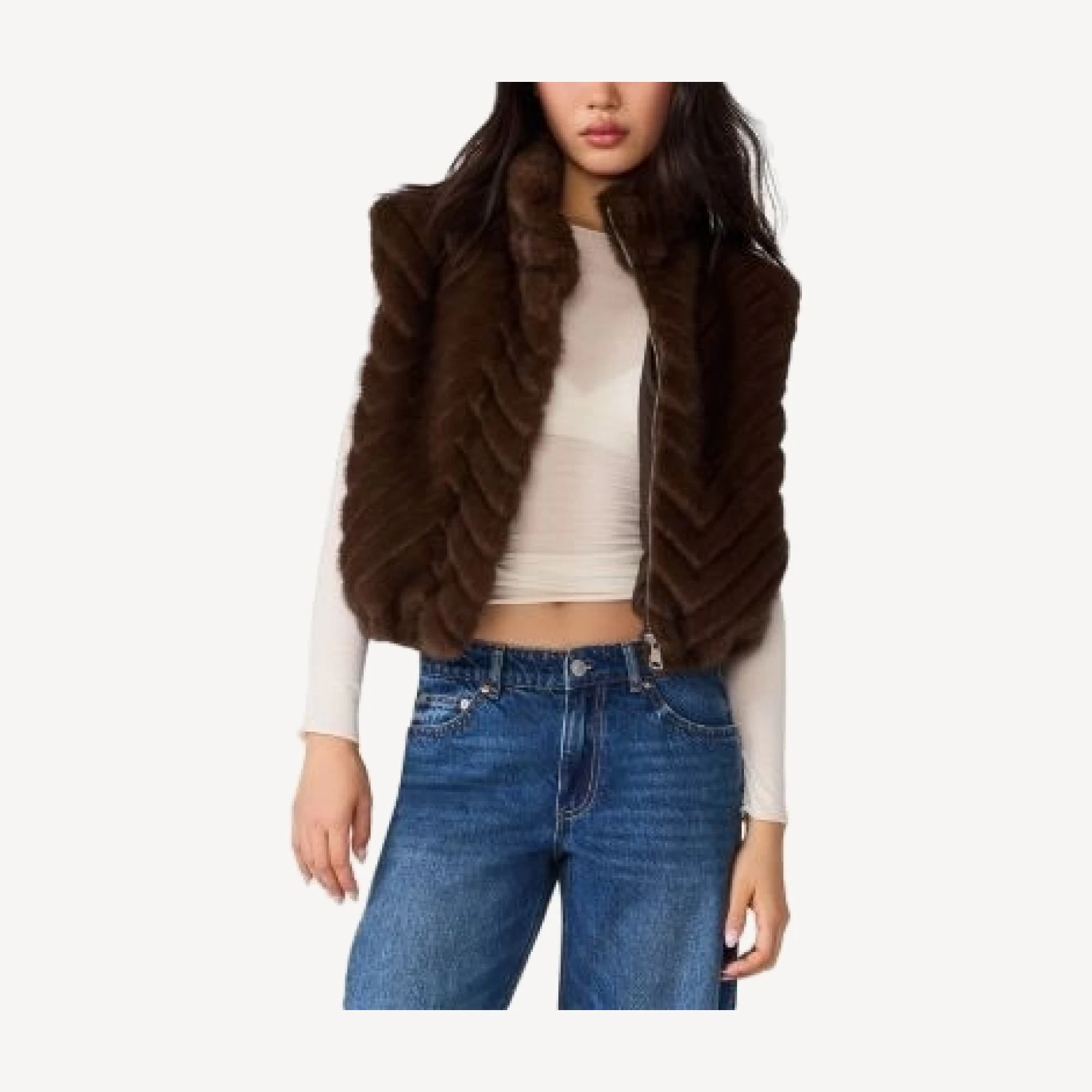 Steve Madden Faux Fur Vest