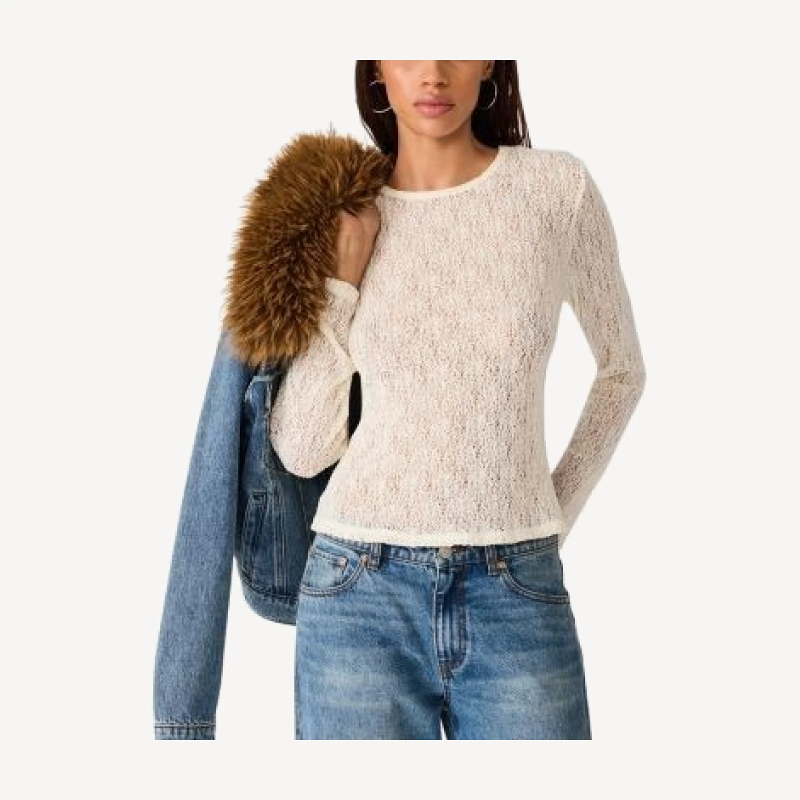 Steve Madden Sierra Long Sleeve Knit Top
