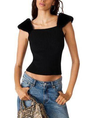 Steve Madden Madelyn Cap Sleeve Sweater Top