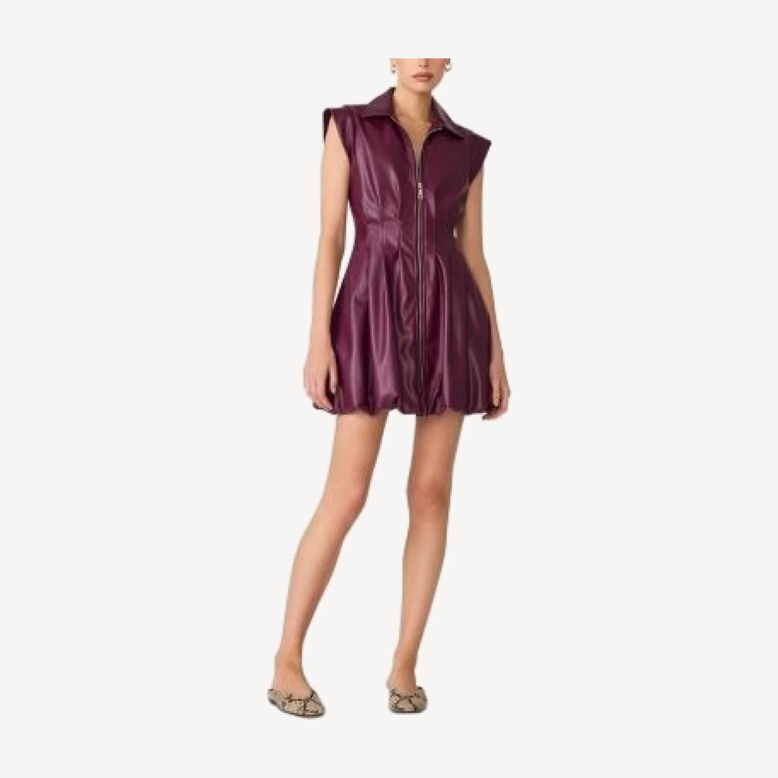 Steve Madden Dyanne Cap Sleeve Bubble Hem Dress