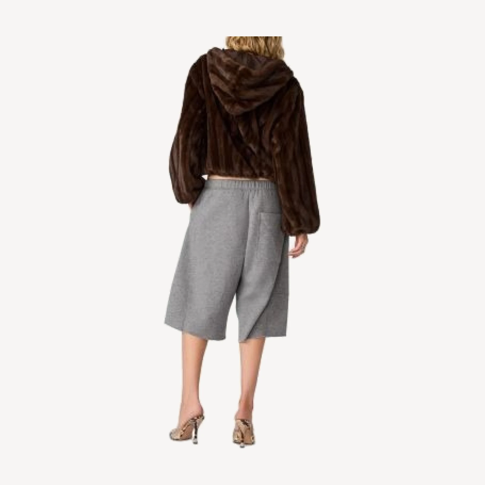 Steve Madden Mavis Zip Front Hooded Jacket