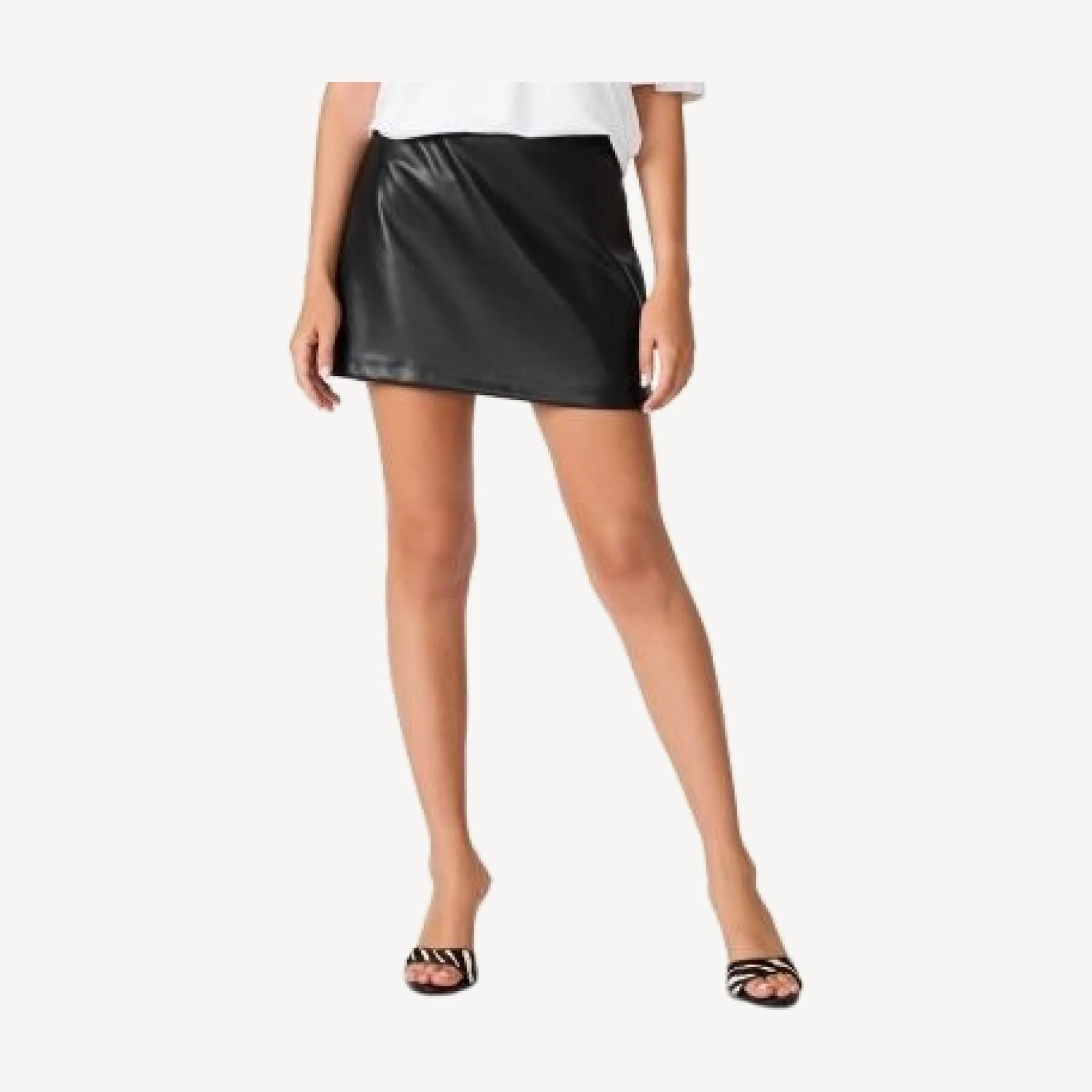 Steve Madden Cindi Faux Leather Mini Skirt