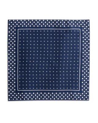 The Men's Store at Bloomingdale's Geometric Dot Silk Pocket Square - Exclusive