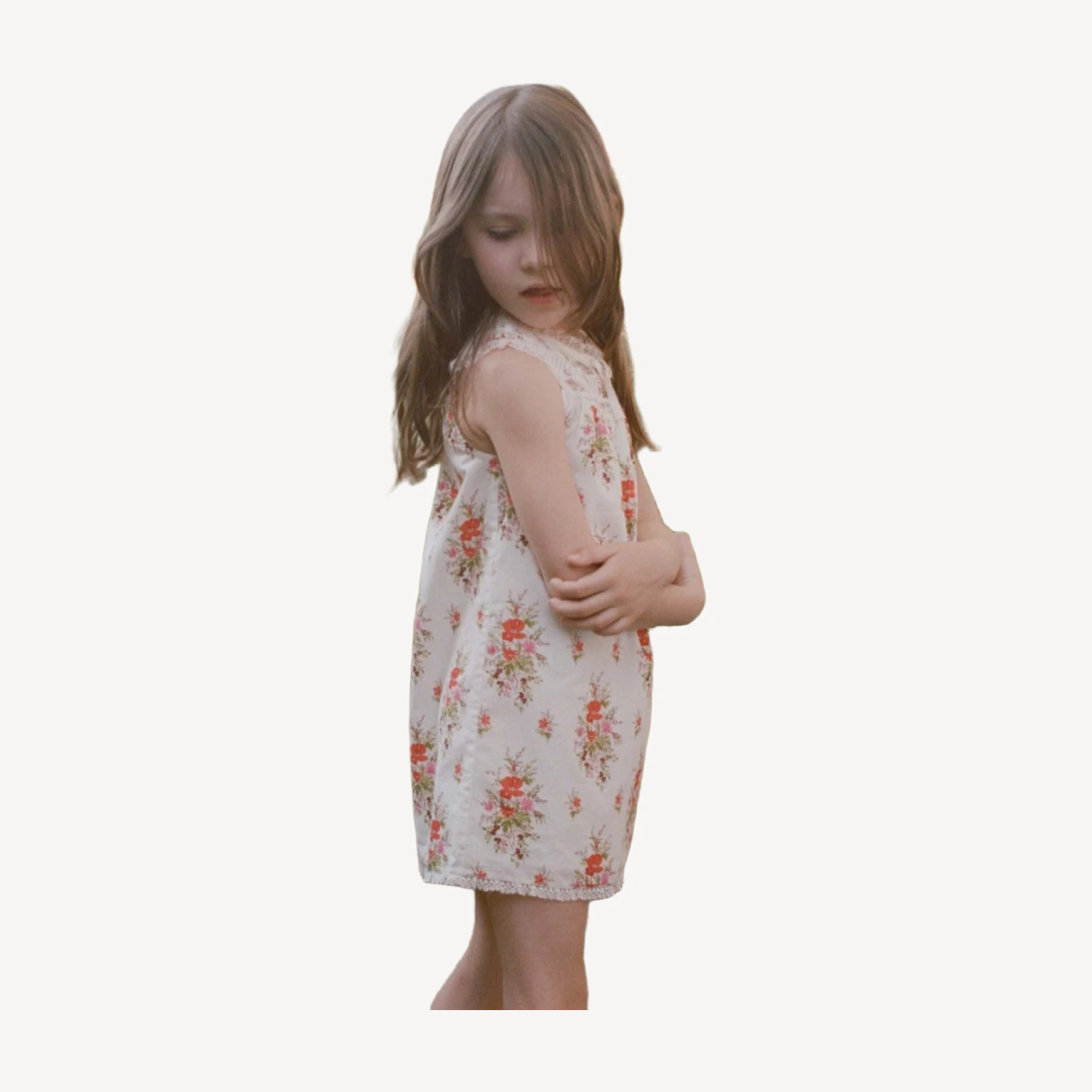 LITTLE DANSES DRESS -- ROSE PETIT BOUQUET DE CHAMONIX