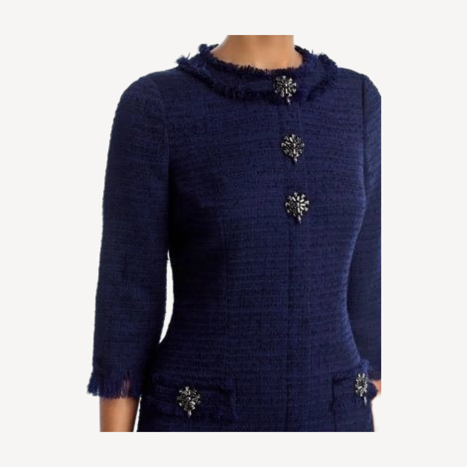 Teri Jon by Rickie Freeman Tweed Sheath Dress