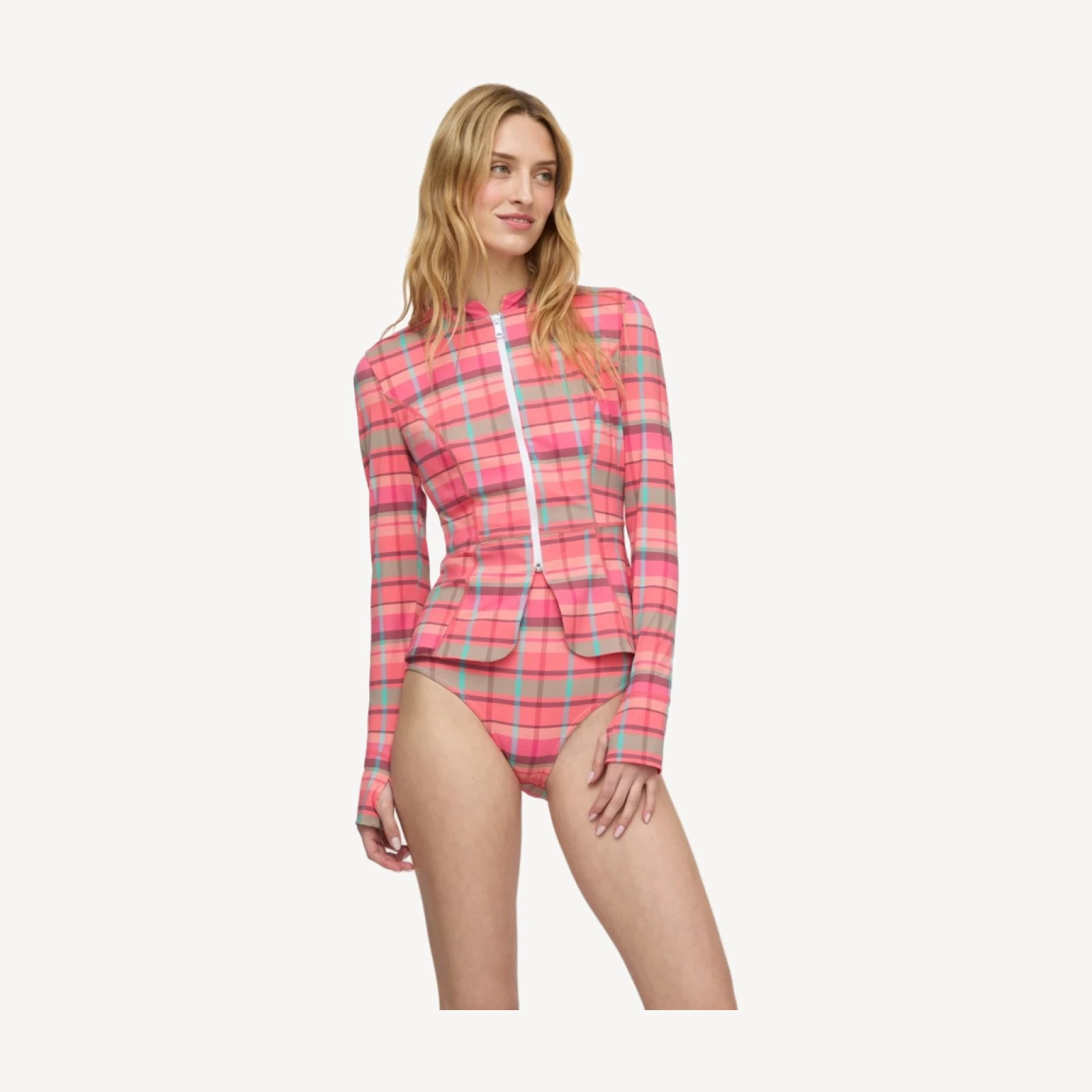 The Alexia Rashguard - Sunset Gingham
