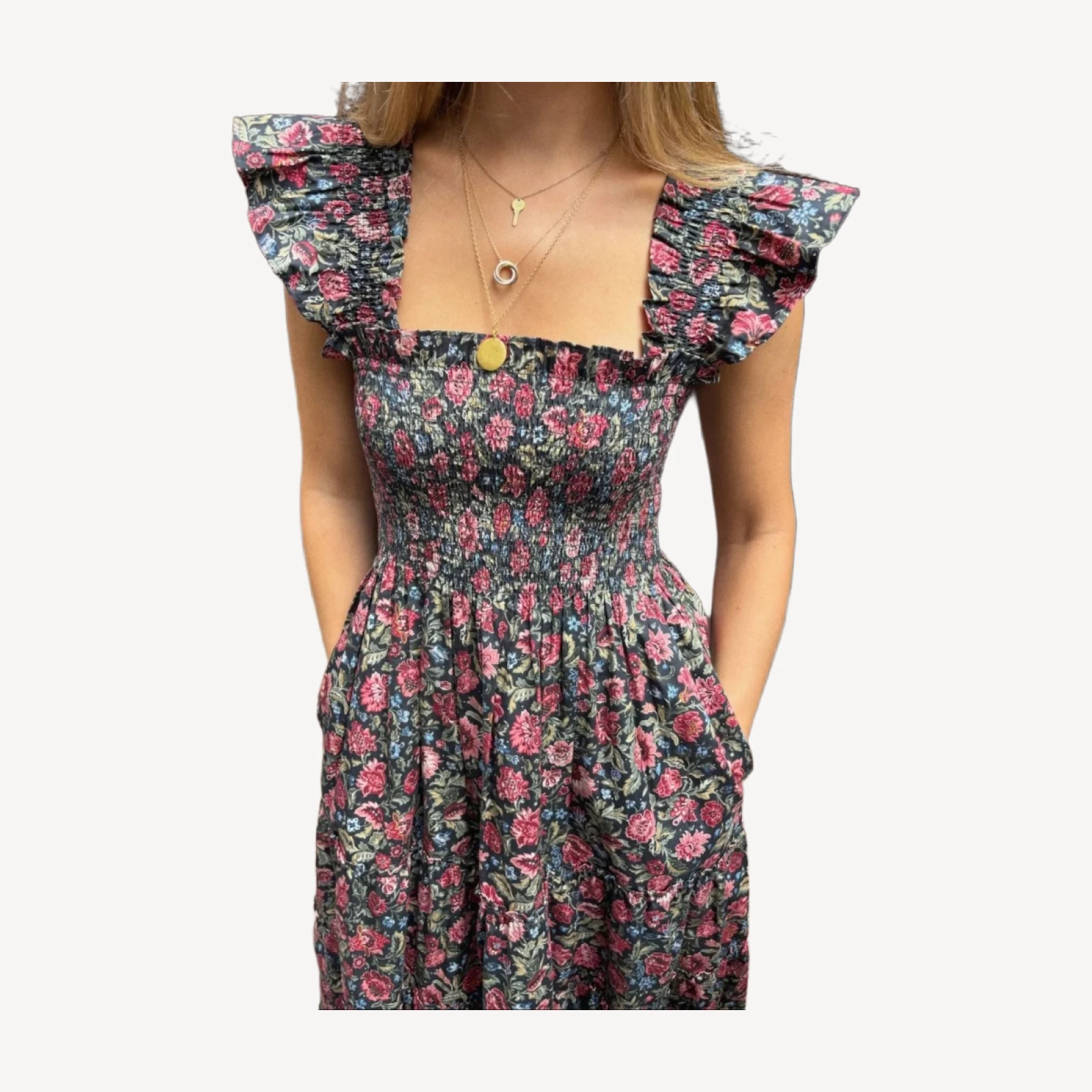 The Ellie Nap Dress - Jacobean Sprig