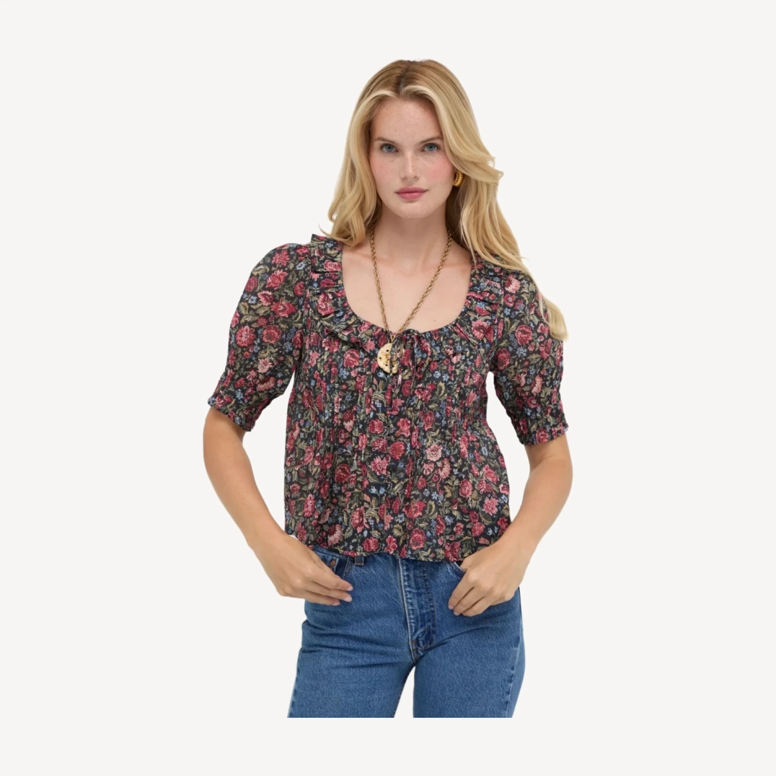 The Camri Top - Jacobean Sprig