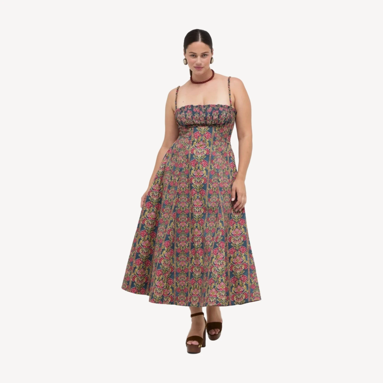 The Maisie Dress - Stowell Medallion Stripe