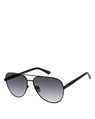 Kurt Geiger London Aviator Sunglasses, 63mm