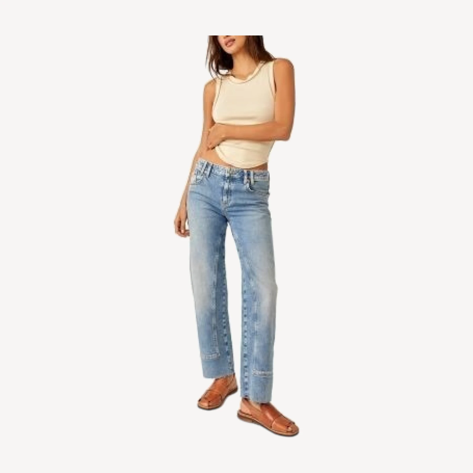 Free People We The Free Risk Taker High Rise Straight Jeans in Mantra