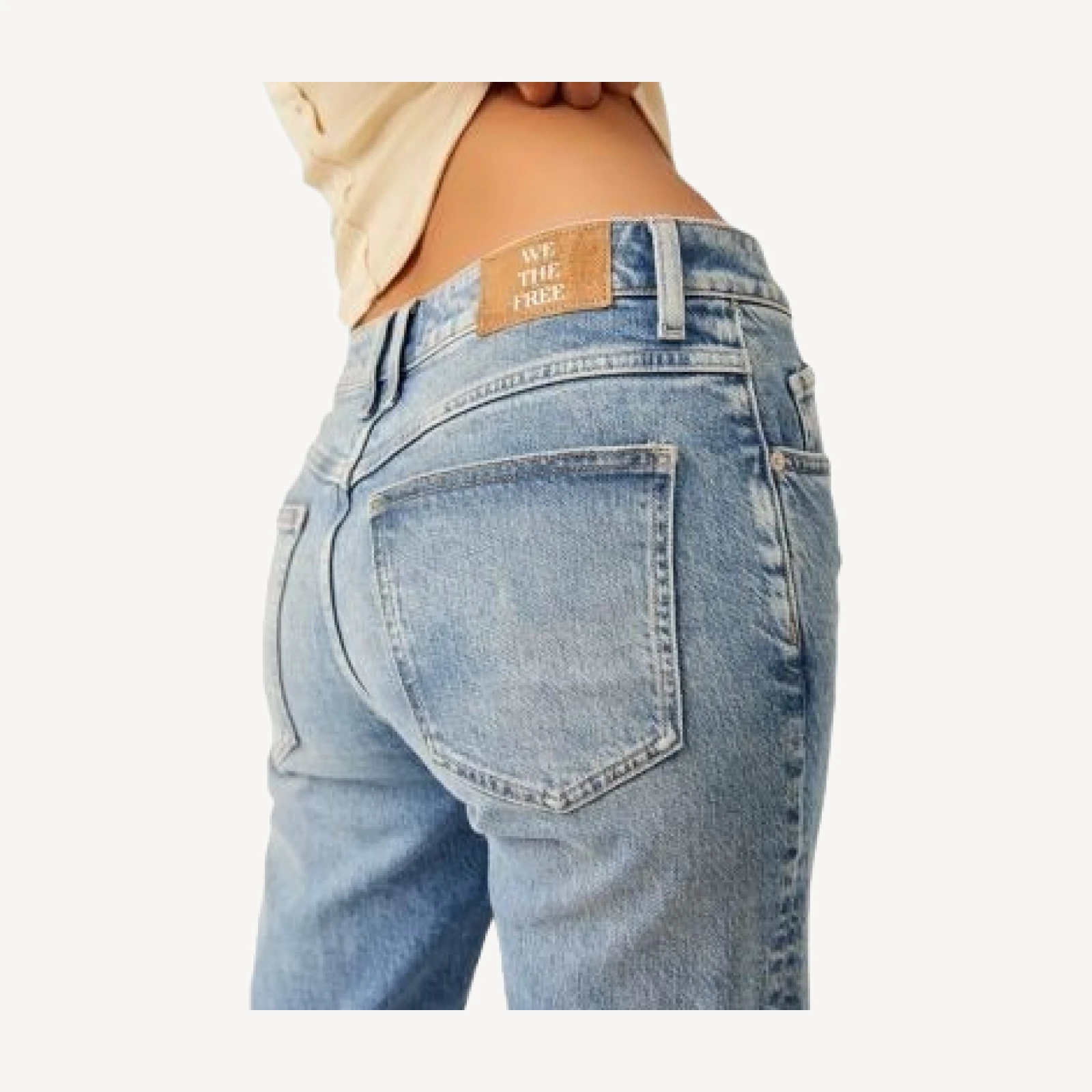 Free People We The Free Risk Taker High Rise Straight Jeans in Mantra