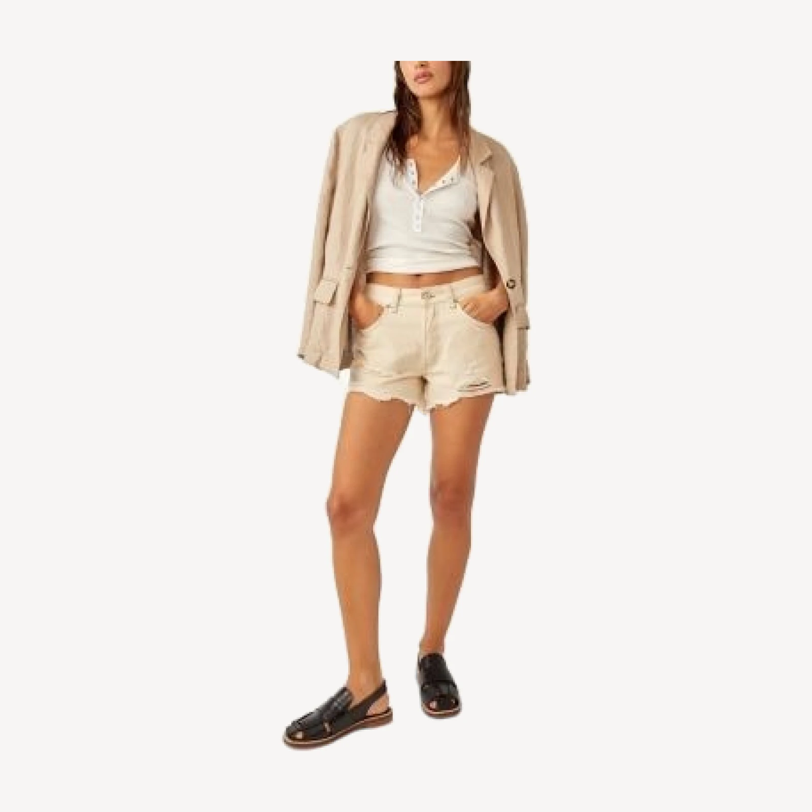 Free People We The Free Now Or Never Denim Shorts