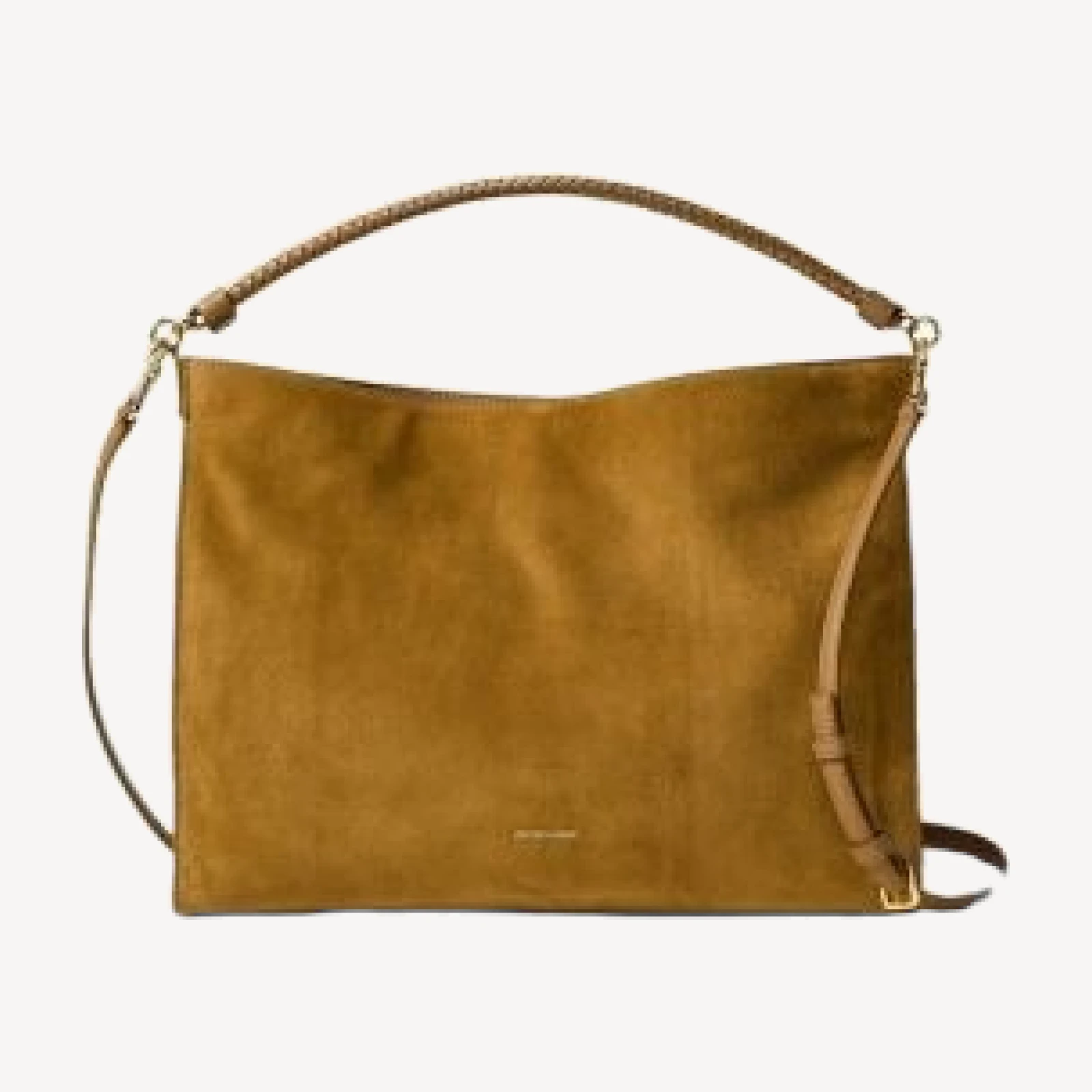 Veronica Beard Vida Medium Suede Shoulder Bag
