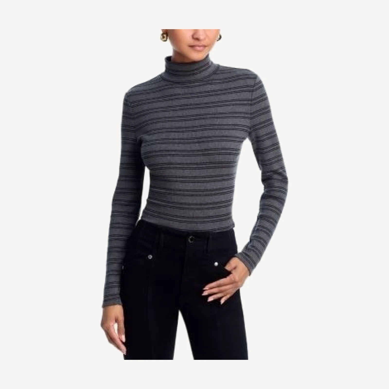 Veronica Beard Nate Stripe Long Sleeve Top