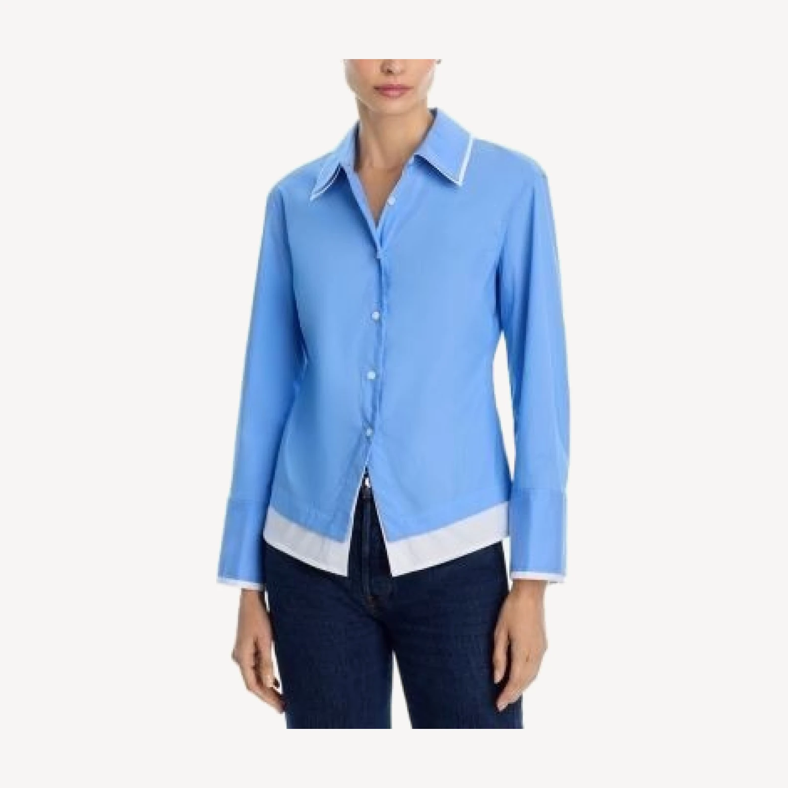 Veronica Beard Bonnie Layered Look Shirt