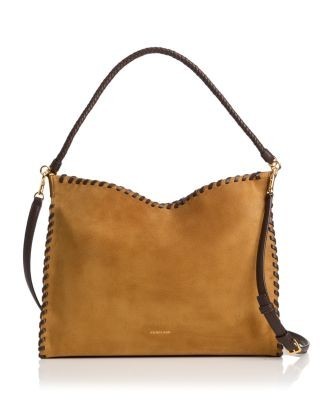 Veronica Beard Vida Suede Shoulder Bag