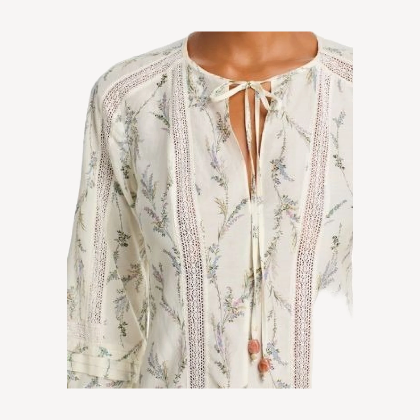 Veronica Beard Ollian Lace Inset Mini Dress