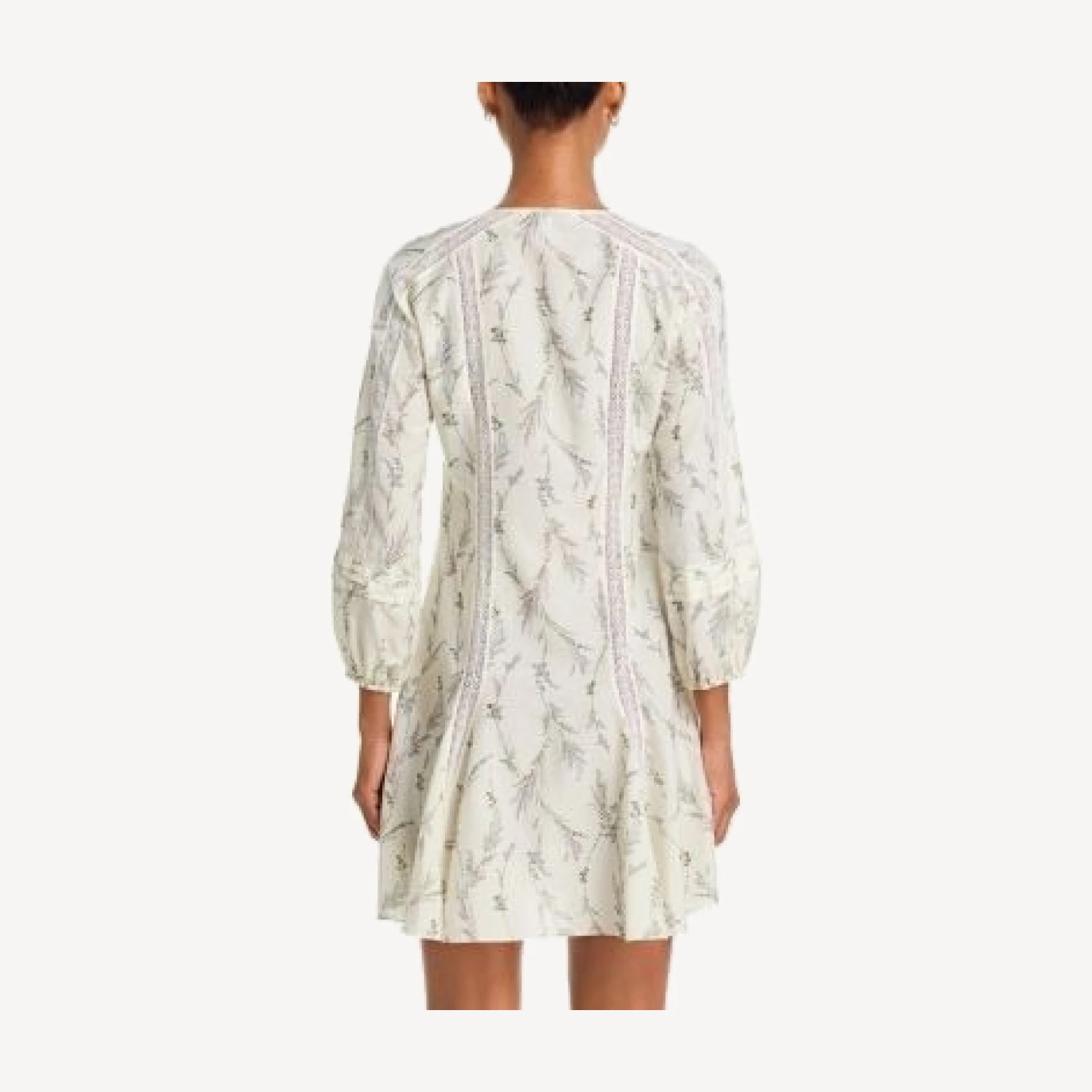 Veronica Beard Ollian Lace Inset Mini Dress