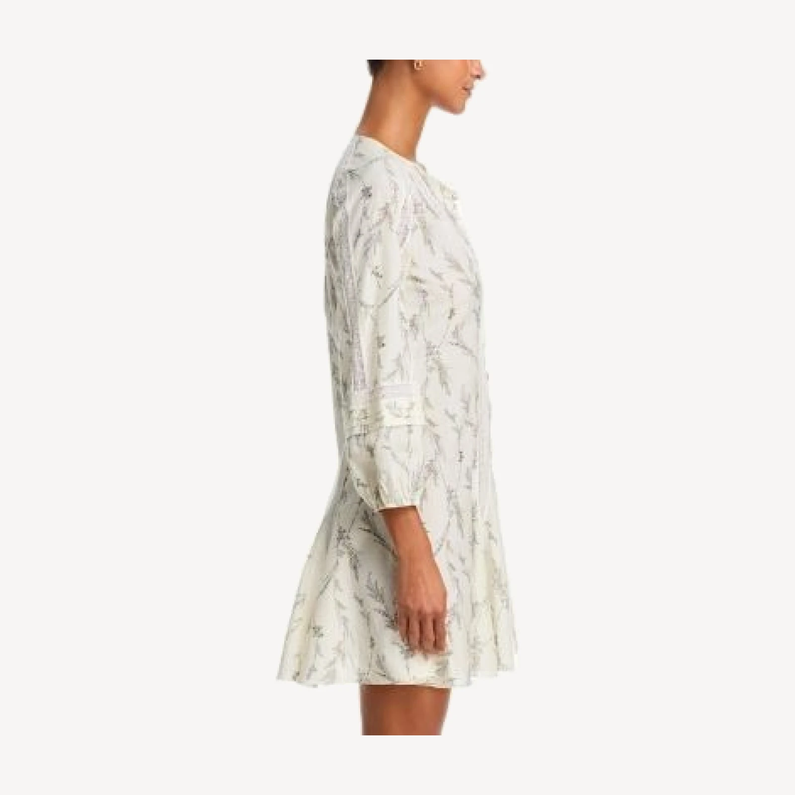 Veronica Beard Ollian Lace Inset Mini Dress