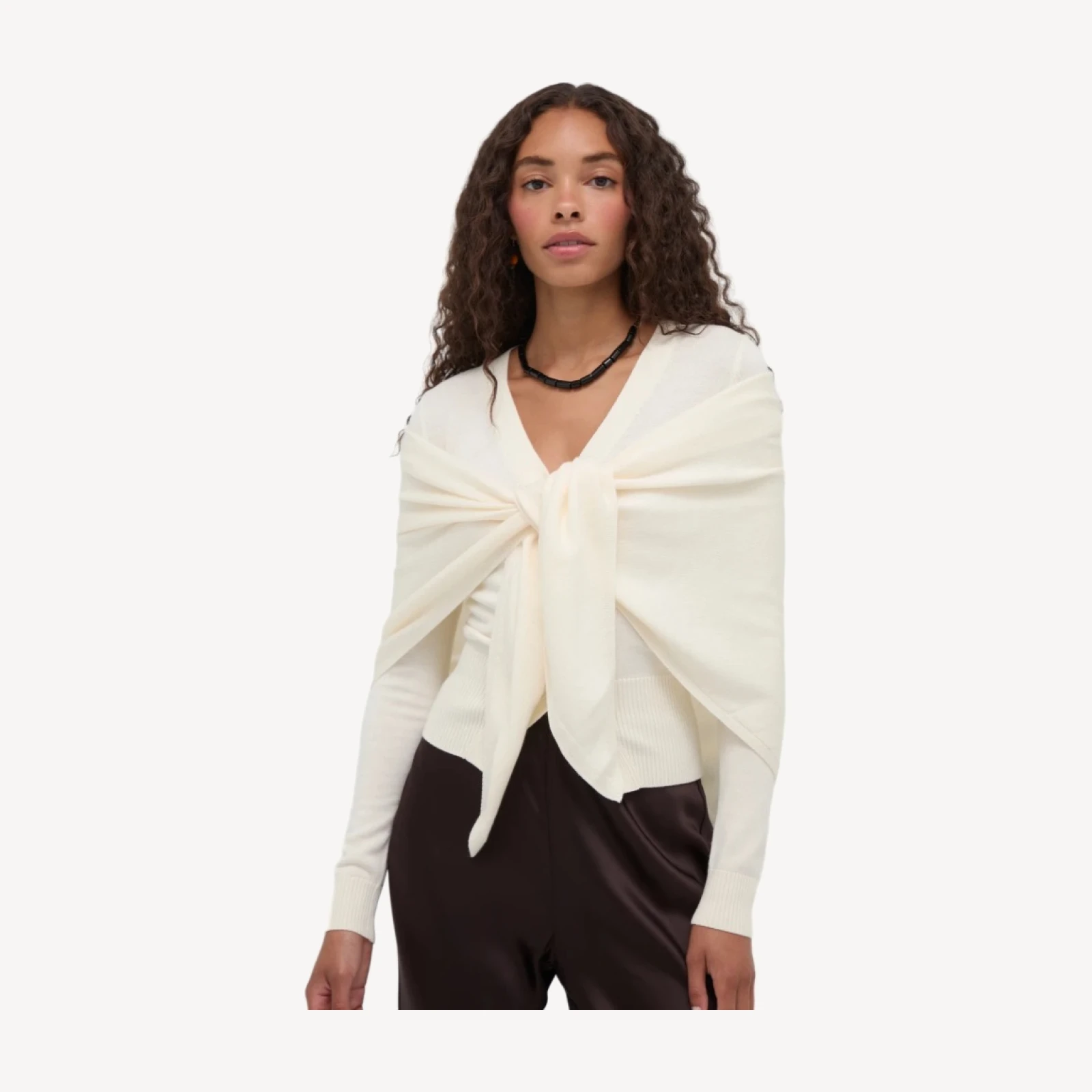 The Amal Cardigan - Antique White