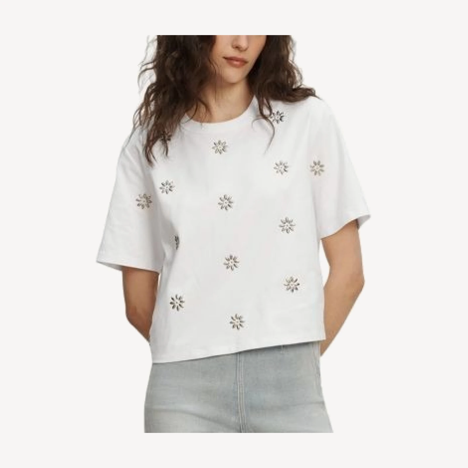 Veronica Beard Embellished Sebastian Tee
