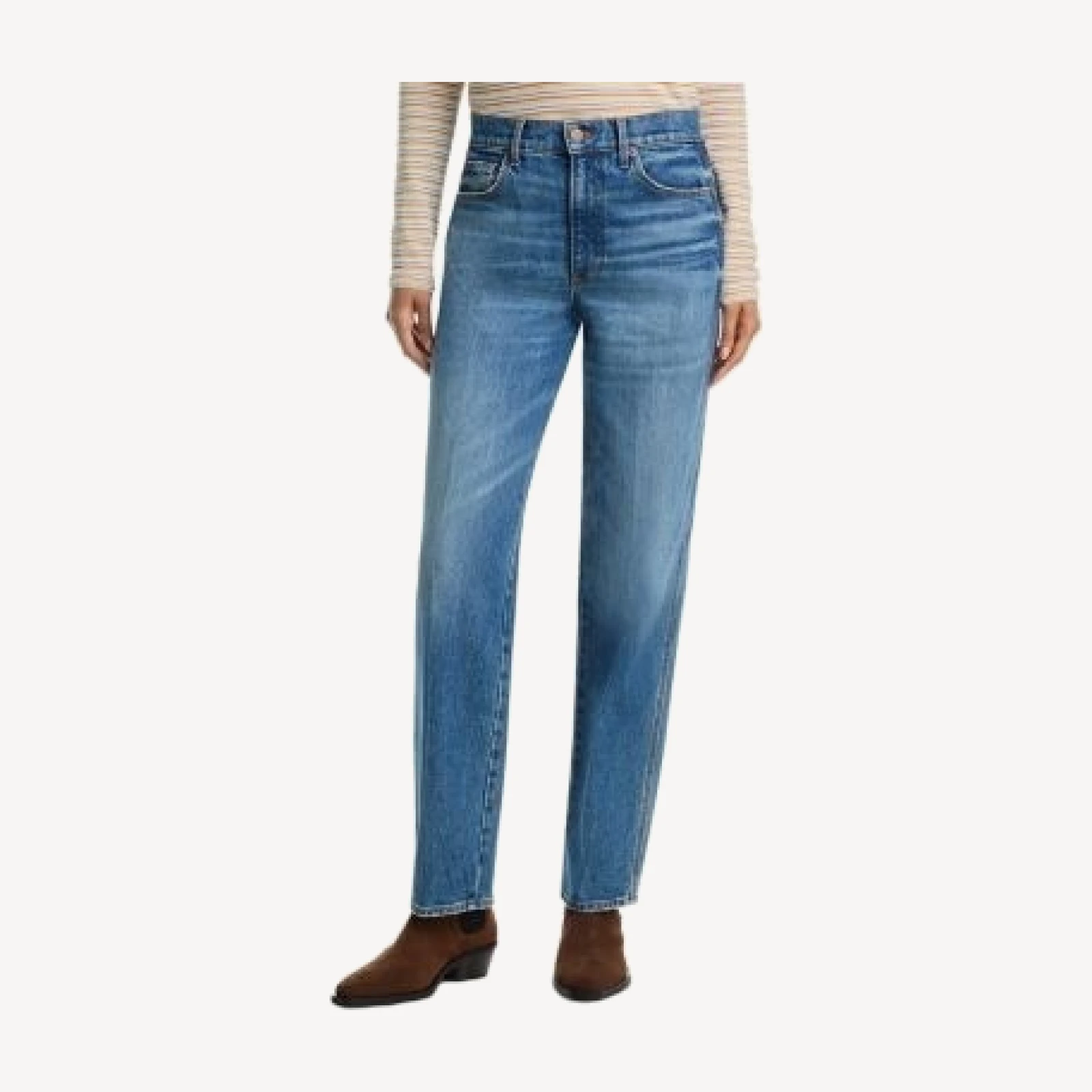 Veronica Beard Harley Relaxed High Rise Jeans in Memory Lane