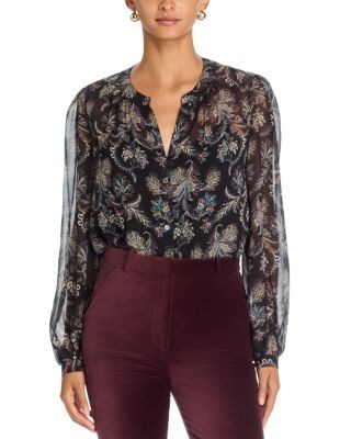 Veronica Beard Ashlynn Silk Blouse