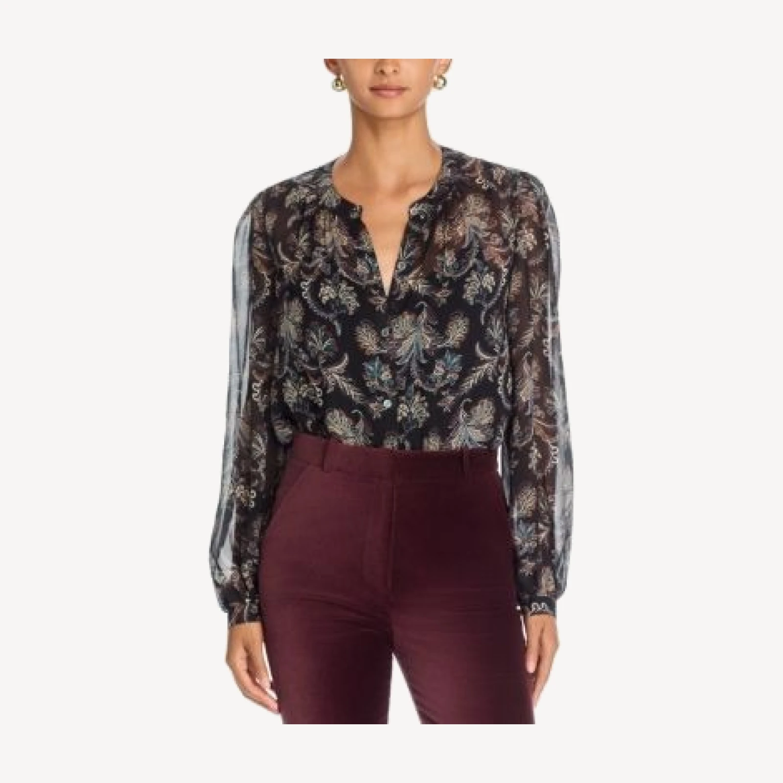 Veronica Beard Ashlynn Silk Blouse