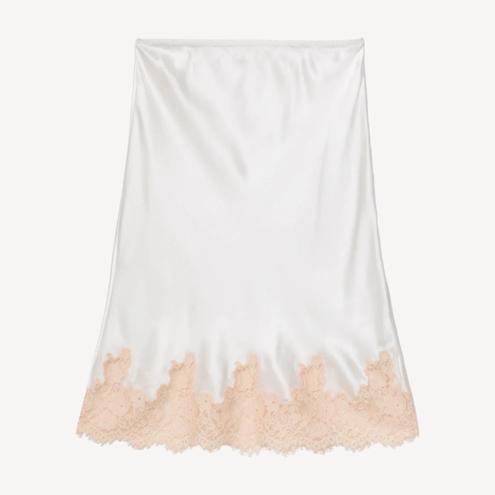 ELOWETTE SKIRT -- SALT AND PEACH LACE