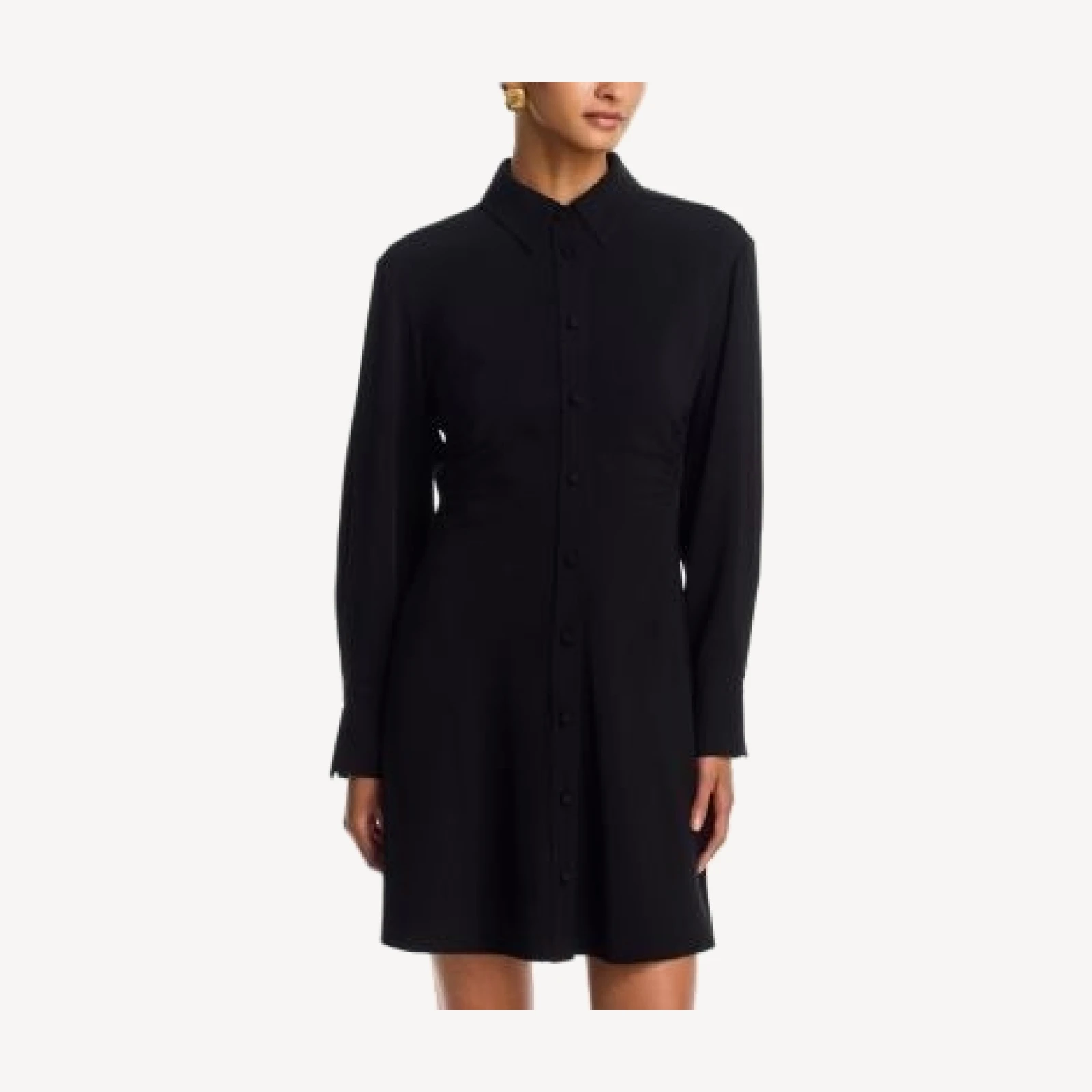 Veronica Beard Shiloh Long Sleeve Collared Mini Dress