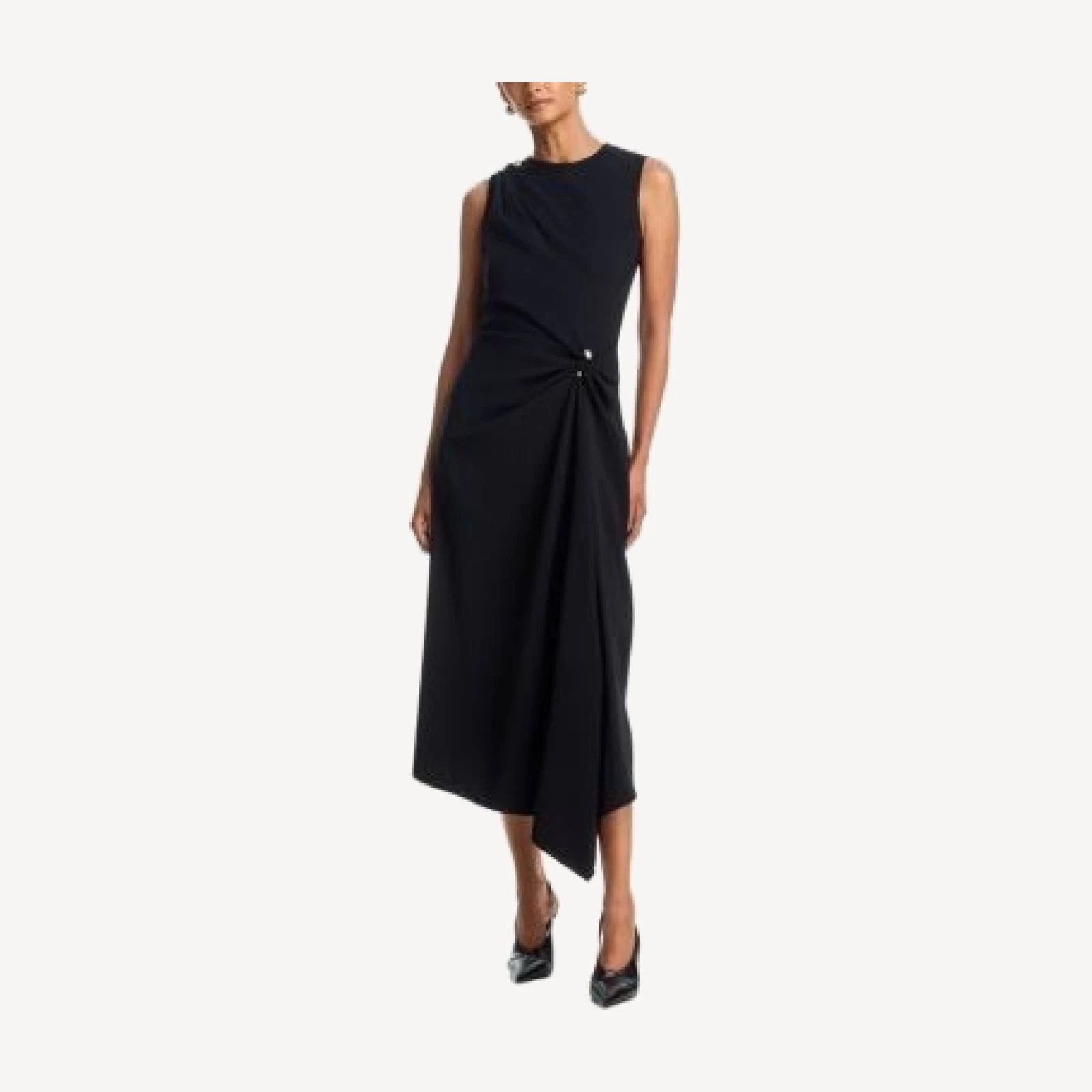Veronica Beard Freja Sleeveless Asymmetric Midi Dress