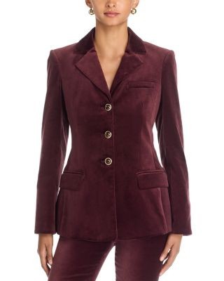 Veronica Beard Ryanne Cotton Stretch Single Breasted Jacket