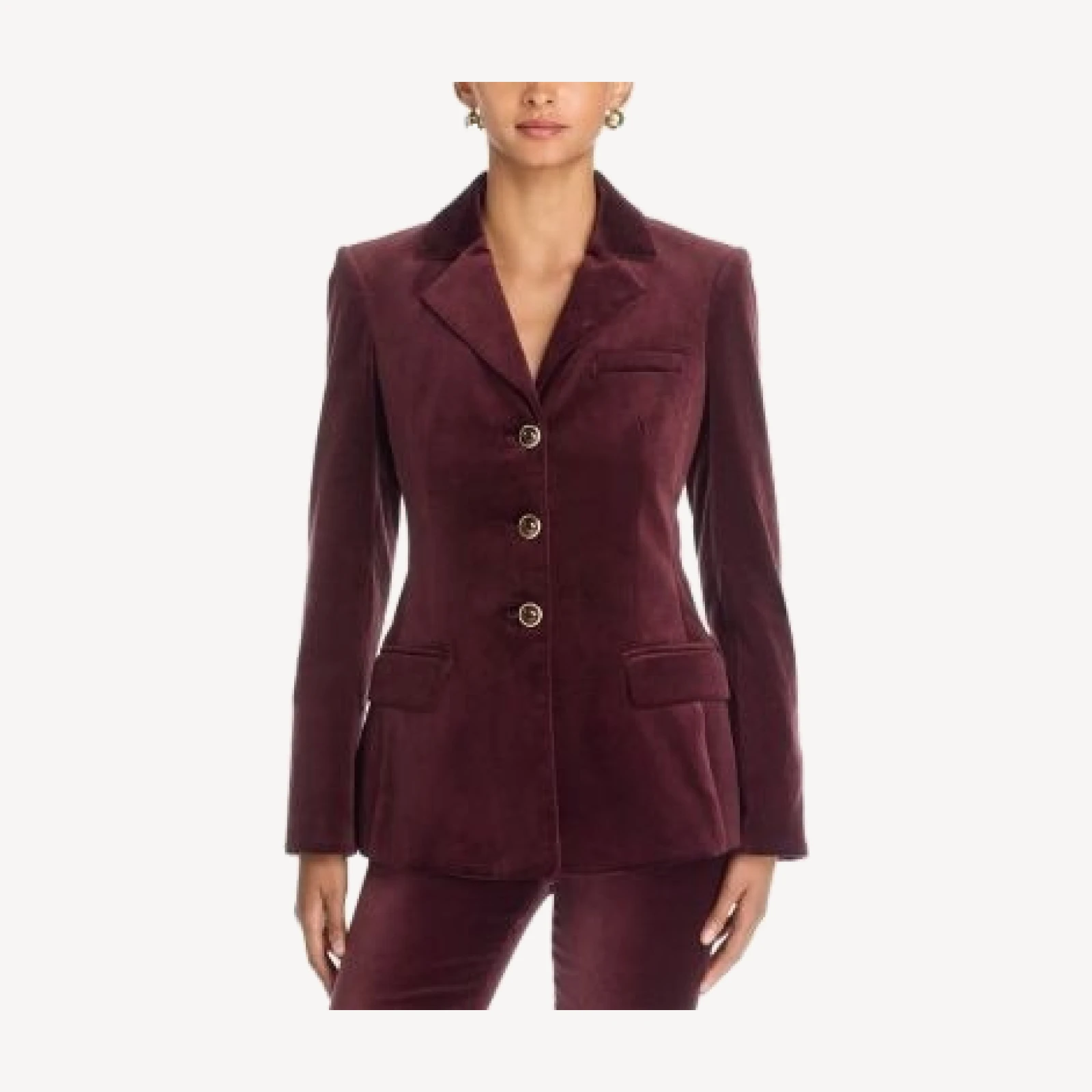 Veronica Beard Ryanne Cotton Stretch Single Breasted Jacket
