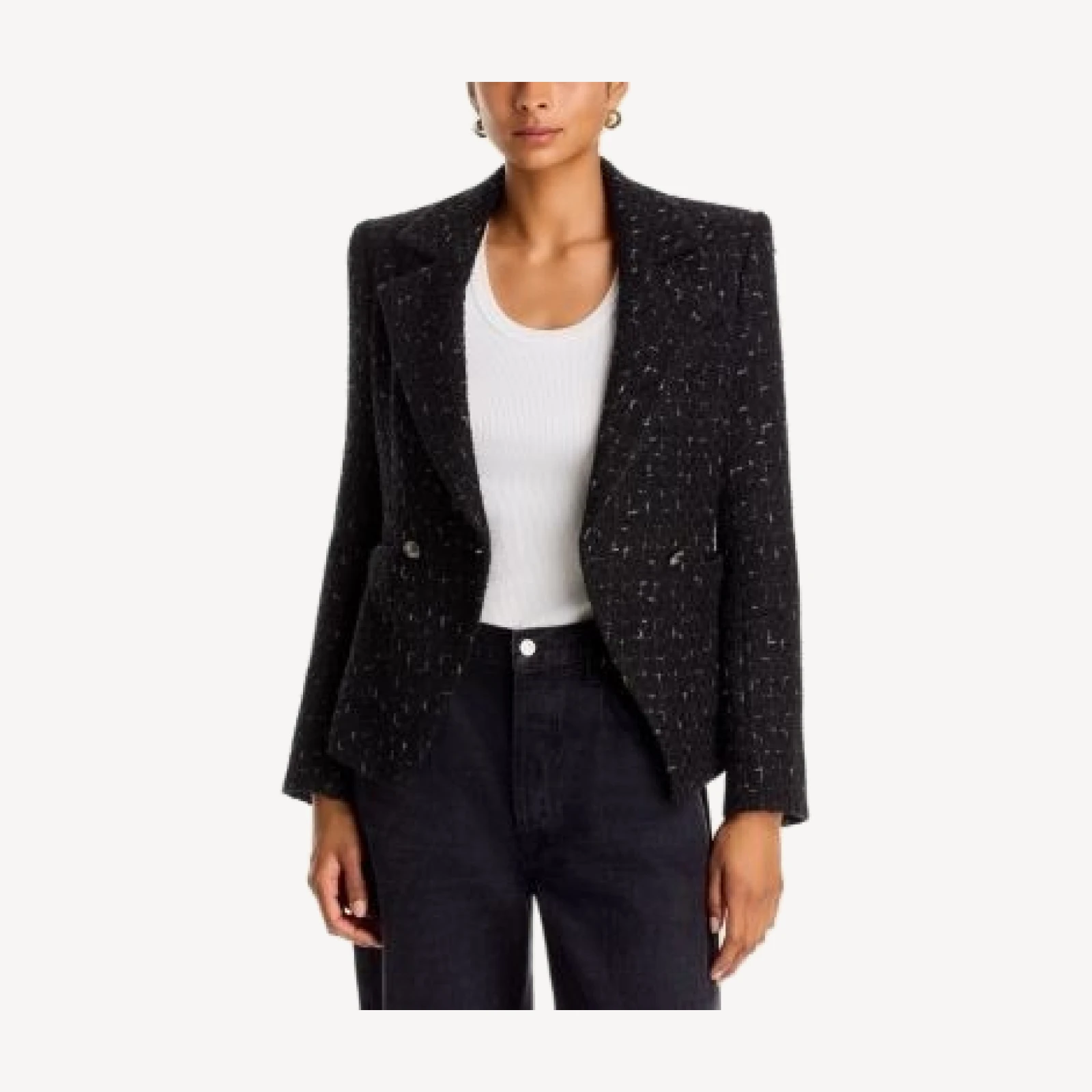 Veronica Beard Theron Tweed Dickey Jacket