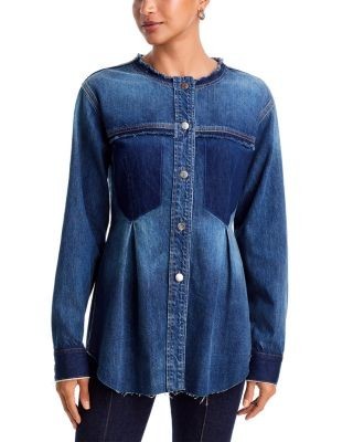 Veronica Beard Welisa Denim Shirt Jacket